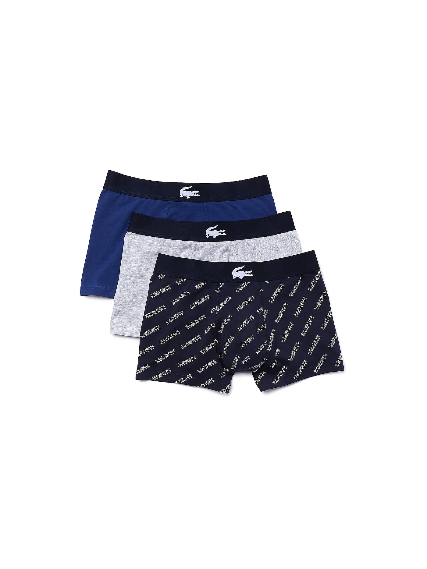 LACOSTE | Pants 3er Pkg blau grau gemustert | 